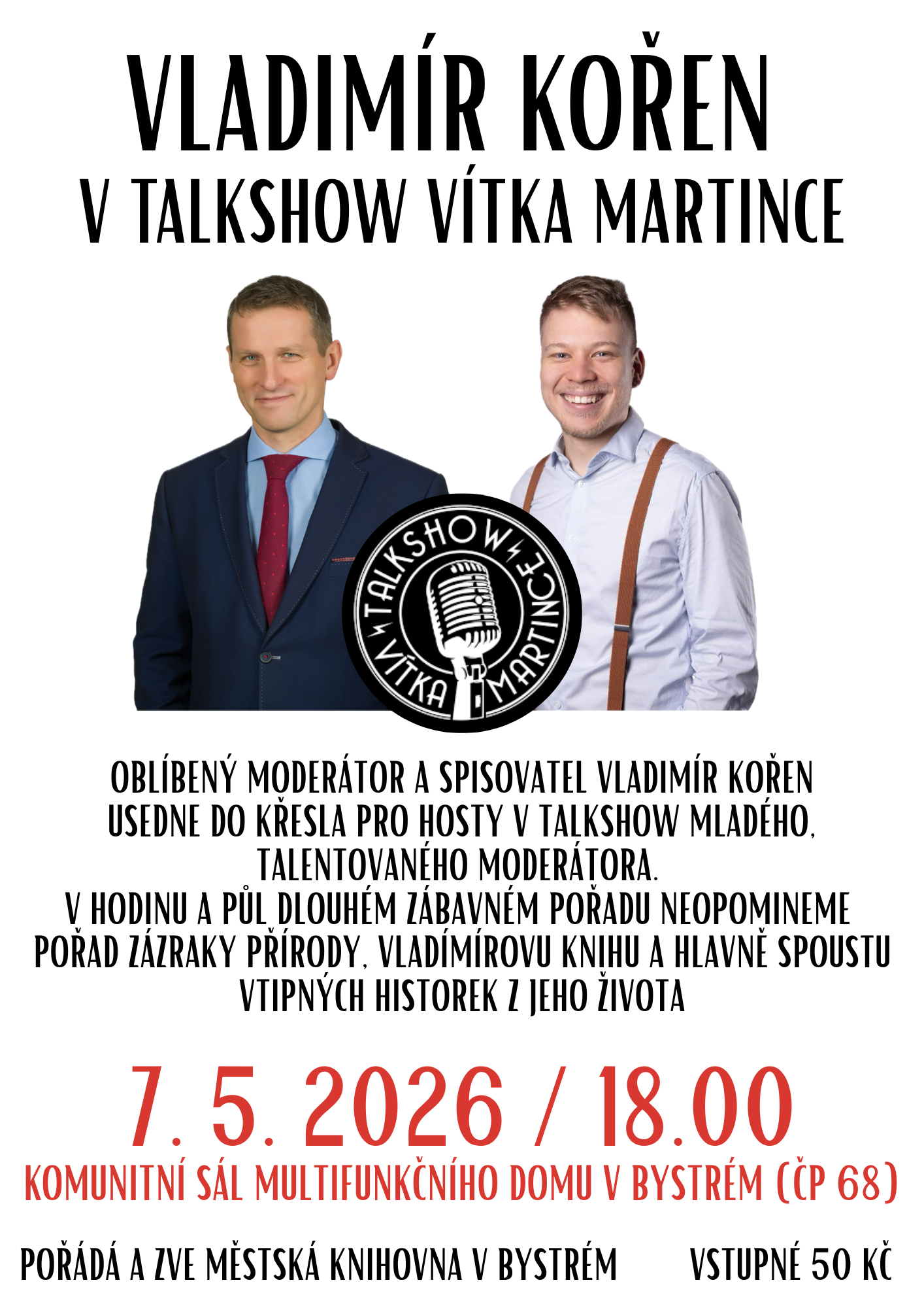 Titulní obrázek k článku Talkshow Vítka Martince s Vladimírem Kořenem