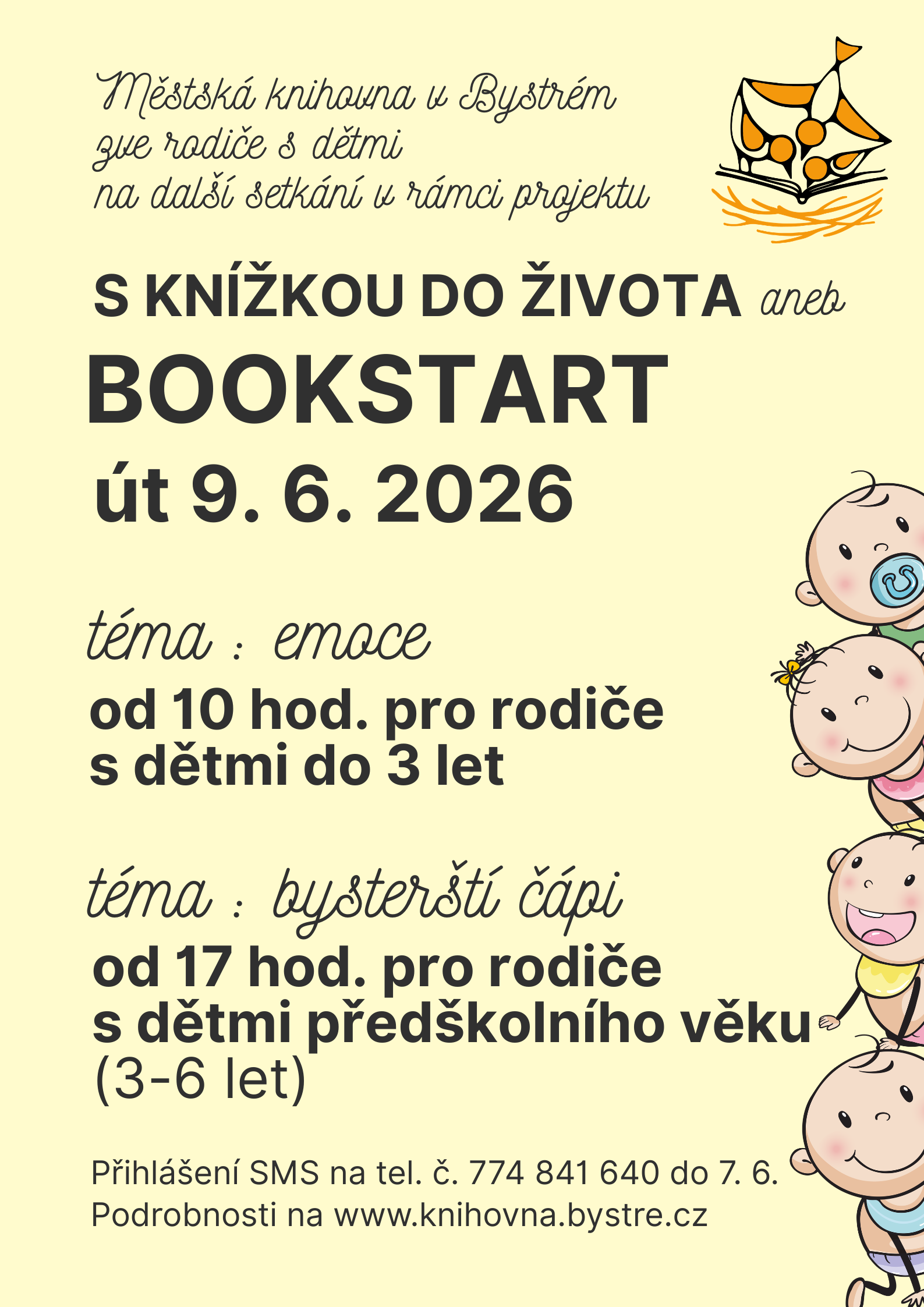 Titulní obrázek k článku Pozvánka na červnové Bookstarty
