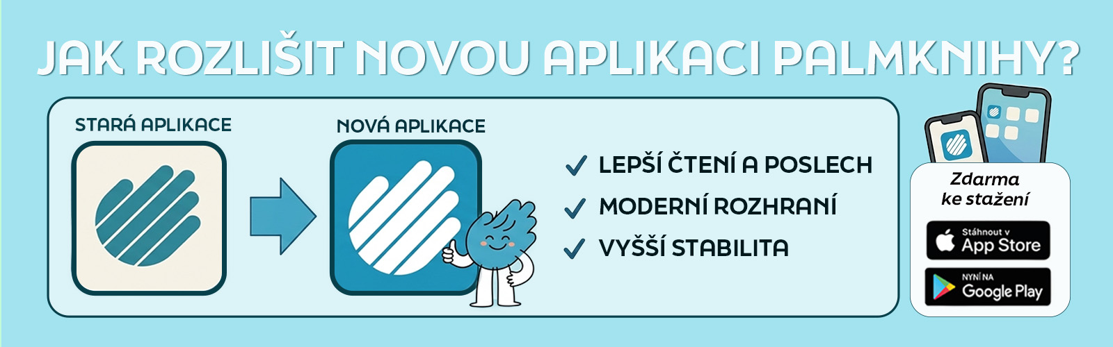 Titulní obrázek k článku Používáte aplikaci Palmknihy? Přejděte na novou verzi